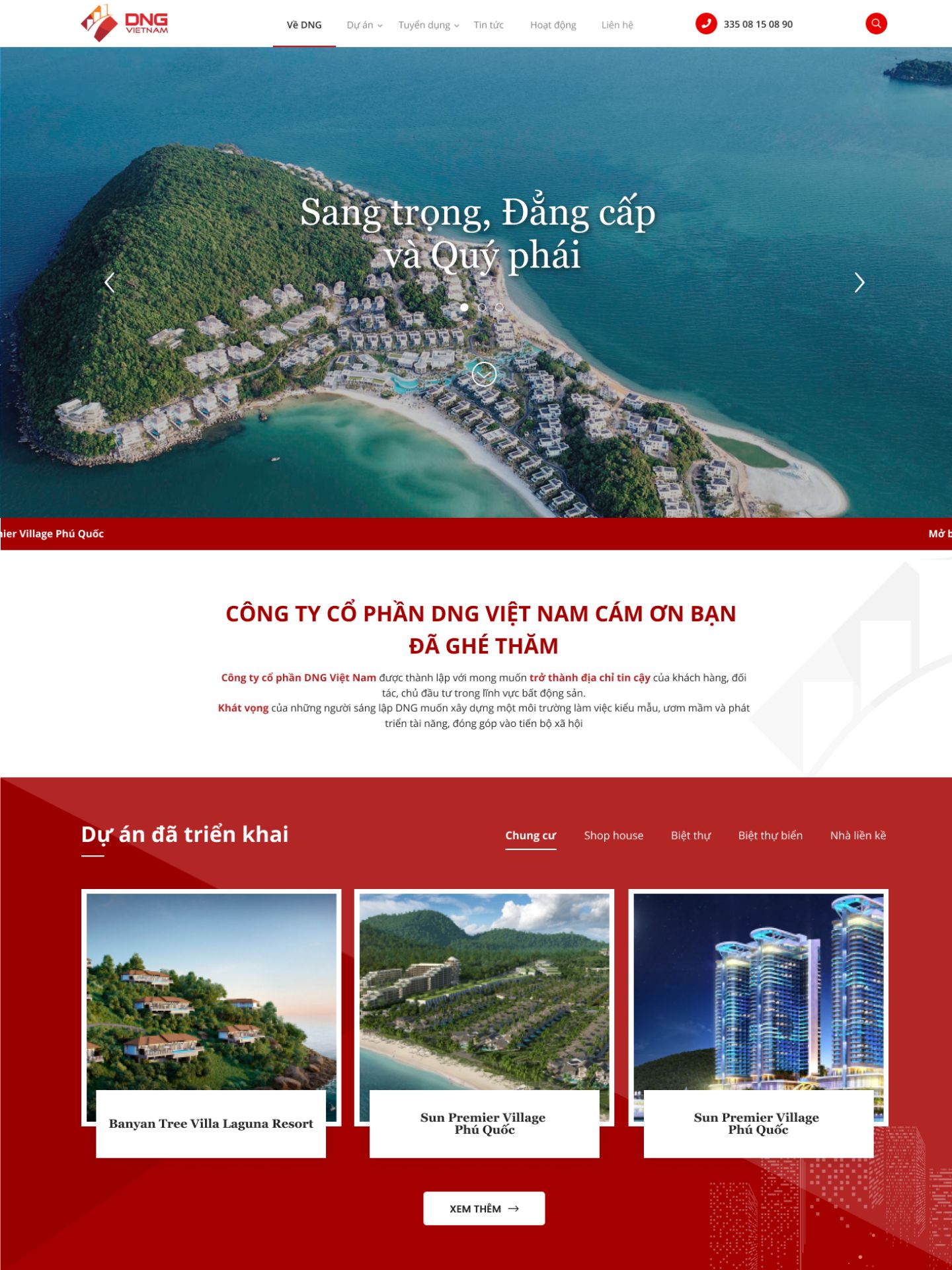 Website Công Ty DNG Việt Nam